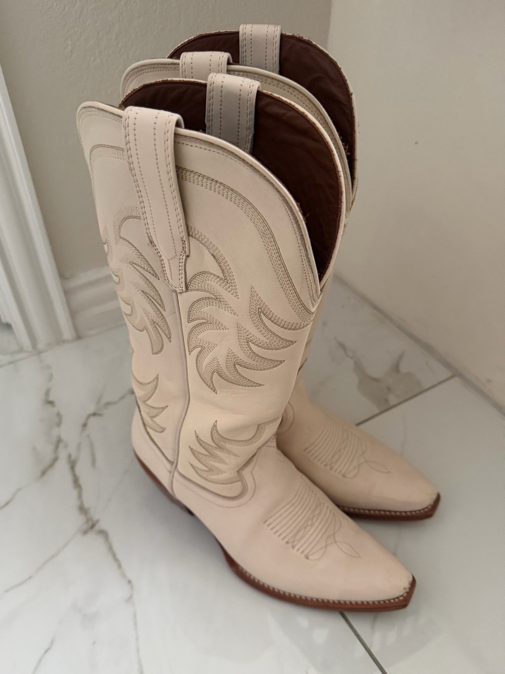 Tecovas Annie Boot in Bone size 9.5